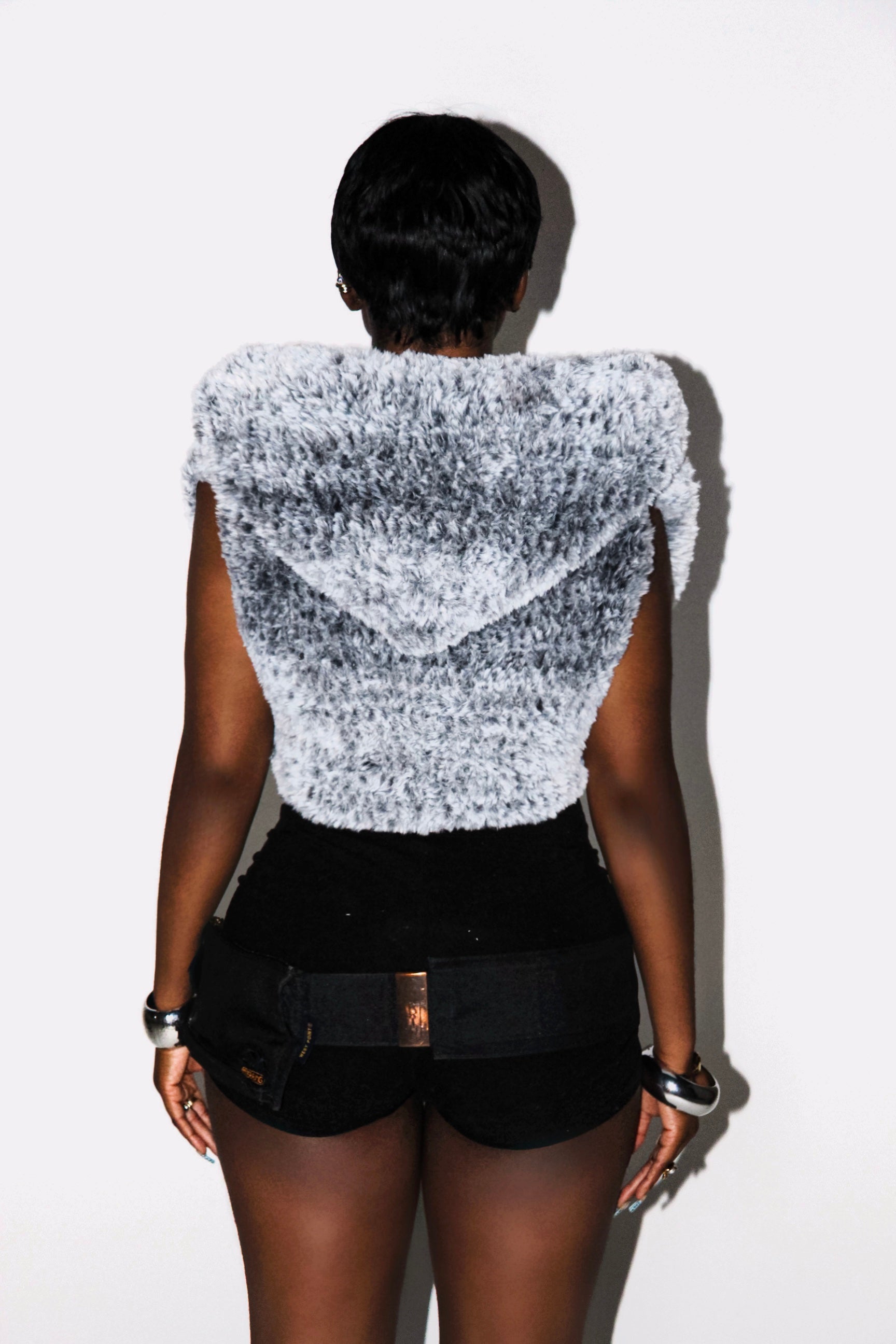 MINI CROCHETED HOODED FUR